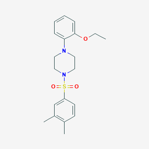 molecular formula C20H26N2O3S B350511 1-(3,4-Dimethylphenyl)sulfonyl-4-(2-ethoxyphenyl)piperazine CAS No. 745060-61-1