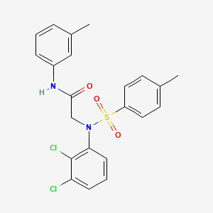 molecular formula C22H20Cl2N2O3S B3505118 N~2~-(2,3-dichlorophenyl)-N~1~-(3-methylphenyl)-N~2~-[(4-methylphenyl)sulfonyl]glycinamide 