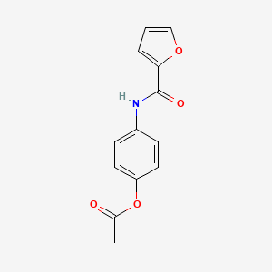 molecular formula C13H11NO4 B3505129 [4-(Furan-2-carbonylamino)phenyl] acetate CAS No. 4104-34-1