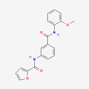 molecular formula C19H16N2O4 B3505136 N-(3-{[(2-methoxyphenyl)amino]carbonyl}phenyl)-2-furamide 