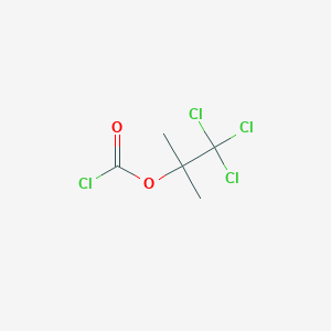 molecular formula C5H6Cl4O2 B035052 2,2,2-三氯-1,1-二甲基乙基氯甲酸酯 CAS No. 66270-36-8