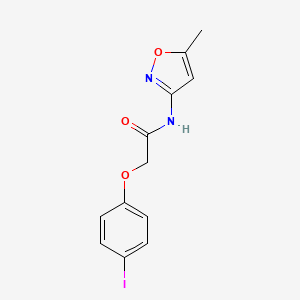 molecular formula C12H11IN2O3 B3505296 2-(4-iodophenoxy)-N-(5-methyl-3-isoxazolyl)acetamide 