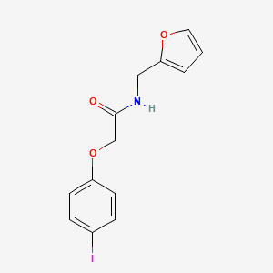 molecular formula C13H12INO3 B3505380 N-(2-furylmethyl)-2-(4-iodophenoxy)acetamide 