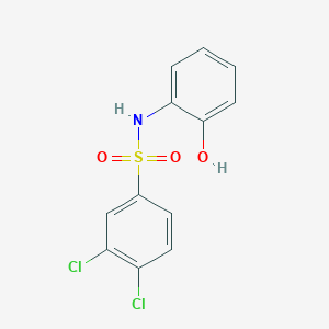 molecular formula C12H9Cl2NO3S B350555 3,4-dichloro-N-(2-hydroxyphenyl)benzene-1-sulfonamide CAS No. 881302-41-6