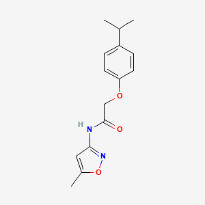 molecular formula C15H18N2O3 B3505558 2-(4-isopropylphenoxy)-N-(5-methyl-3-isoxazolyl)acetamide 