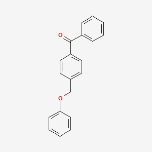 molecular formula C20H16O2 B3505594 [4-(phenoxymethyl)phenyl](phenyl)methanone CAS No. 21288-35-7