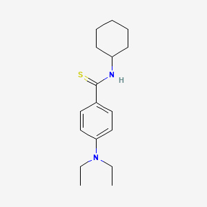 molecular formula C17H26N2S B3505732 N-cyclohexyl-4-(diethylamino)benzenecarbothioamide 