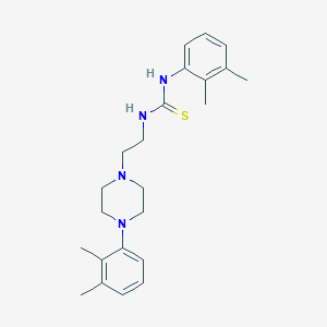 molecular formula C23H32N4S B3505785 N-(2,3-dimethylphenyl)-N'-{2-[4-(2,3-dimethylphenyl)-1-piperazinyl]ethyl}thiourea 