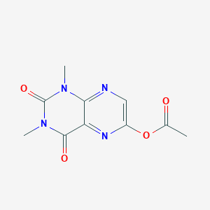 molecular formula C10H10N4O4 B3505847 1,3-dimethyl-2,4-dioxo-1,2,3,4-tetrahydropteridin-6-yl acetate 