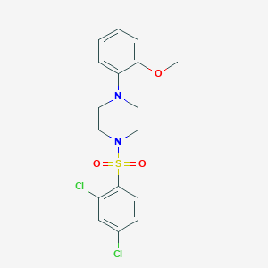 molecular formula C17H18Cl2N2O3S B350585 1-(2,4-二氯苯磺酰基)-4-(2-甲氧基苯基)哌嗪 CAS No. 866153-17-5