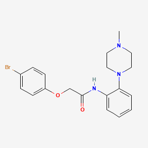 molecular formula C19H22BrN3O2 B3505873 2-(4-bromophenoxy)-N-[2-(4-methyl-1-piperazinyl)phenyl]acetamide 