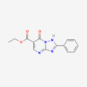 molecular formula C14H12N4O3 B3505880 ethyl 7-oxo-2-phenyl-4,7-dihydro[1,2,4]triazolo[1,5-a]pyrimidine-6-carboxylate 
