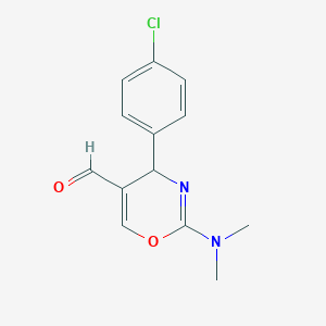 B035059 4-(4-Chlorophenyl)-2-(dimethylamino)-4H-1,3-oxazine-5-carbaldehyde CAS No. 104409-68-9