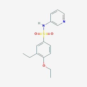 molecular formula C15H18N2O3S B350600 4-ethoxy-3-ethyl-N-pyridin-3-ylbenzenesulfonamide CAS No. 879051-29-3