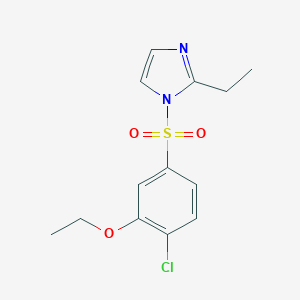 1-[(4-chloro-3-ethoxyphenyl)sulfonyl]-2-ethyl-1H-imidazole