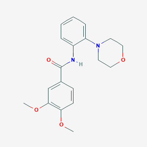molecular formula C19H22N2O4 B350607 3,4-dimethoxy-N-[2-(morpholin-4-yl)phenyl]benzamide CAS No. 341934-23-4