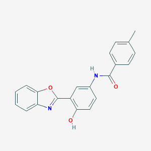 molecular formula C21H16N2O3 B350609 N-[3-(1,3-benzoxazol-2-yl)-4-hydroxyphenyl]-4-methylbenzamide CAS No. 327051-14-9