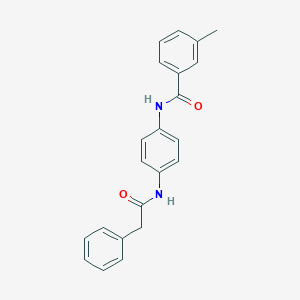 molecular formula C22H20N2O2 B350610 3-methyl-N-{4-[(phenylacetyl)amino]phenyl}benzamide CAS No. 420829-13-6