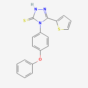 4-(4-phenoxyphenyl)-5-(2-thienyl)-4H-1,2,4-triazole-3-thiol