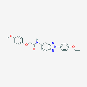 molecular formula C23H22N4O4 B350620 N-[2-(4-ethoxyphenyl)benzotriazol-5-yl]-2-(4-methoxyphenoxy)acetamide CAS No. 443292-77-1