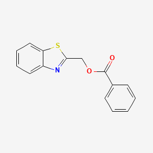 molecular formula C15H11NO2S B3506203 1,3-benzothiazol-2-ylmethyl benzoate 