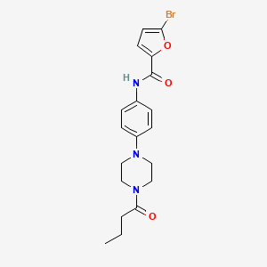 molecular formula C19H22BrN3O3 B3506245 5-bromo-N-[4-(4-butyryl-1-piperazinyl)phenyl]-2-furamide 