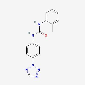 molecular formula C15H14N6O B3506260 N-(2-methylphenyl)-N'-[4-(2H-tetrazol-2-yl)phenyl]urea 