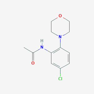 molecular formula C12H15ClN2O2 B350628 N-[5-chloro-2-(morpholin-4-yl)phenyl]acetamide CAS No. 69259-45-6