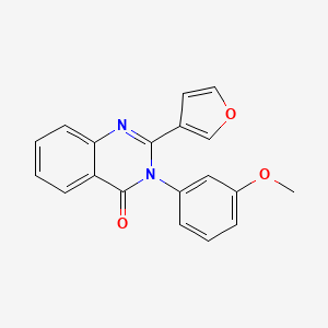 molecular formula C19H14N2O3 B3506292 2-(3-furyl)-3-(3-methoxyphenyl)-4(3H)-quinazolinone 