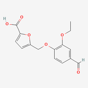 5-[(2-ethoxy-4-formylphenoxy)methyl]-2-furoic acid