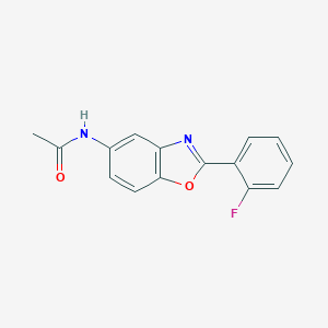 molecular formula C15H11FN2O2 B350634 N-[2-(2-fluorophenyl)-1,3-benzoxazol-5-yl]acetamide CAS No. 461034-50-4