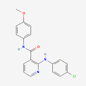 molecular formula C19H16ClN3O2 B3506377 2-[(4-chlorophenyl)amino]-N-(4-methoxyphenyl)nicotinamide 