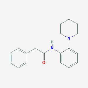 2-phenyl-N-[2-(piperidin-1-yl)phenyl]acetamide
