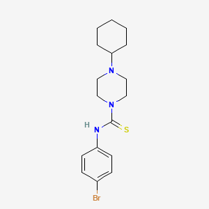 N-(4-bromophenyl)-4-cyclohexyl-1-piperazinecarbothioamide
