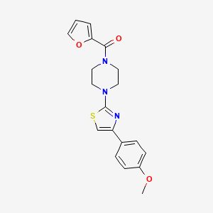 molecular formula C19H19N3O3S B3506588 1-(2-furoyl)-4-[4-(4-methoxyphenyl)-1,3-thiazol-2-yl]piperazine 