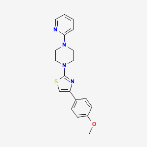 molecular formula C19H20N4OS B3506602 1-[4-(4-methoxyphenyl)-1,3-thiazol-2-yl]-4-pyridin-2-ylpiperazine 