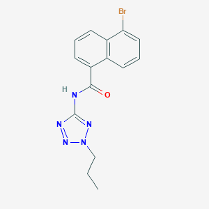 molecular formula C15H14BrN5O B350661 5-bromo-N-(2-propyl-2H-tetraazol-5-yl)-1-naphthamide CAS No. 573932-96-4
