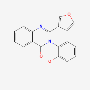 molecular formula C19H14N2O3 B3506631 2-(3-furyl)-3-(2-methoxyphenyl)-4(3H)-quinazolinone 