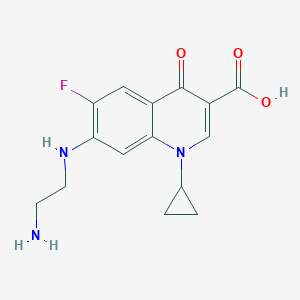 molecular formula C15H16FN3O3 B035067 环丙沙星-7-乙二胺 CAS No. 103222-12-4