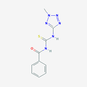molecular formula C10H10N6OS B350696 N-[(2-methyltetrazol-5-yl)carbamothioyl]benzamide CAS No. 673444-85-4