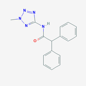 molecular formula C16H15N5O B350698 N-(2-methyltetrazol-5-yl)-2,2-diphenylacetamide CAS No. 391880-92-5