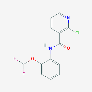 molecular formula C13H9ClF2N2O2 B350707 2-chloro-N-[2-(difluoromethoxy)phenyl]pyridine-3-carboxamide CAS No. 672323-16-9