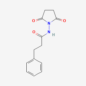 molecular formula C13H14N2O3 B3507157 N-(2,5-dioxo-1-pyrrolidinyl)-3-phenylpropanamide 