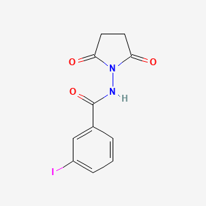 molecular formula C11H9IN2O3 B3507161 N-(2,5-dioxo-1-pyrrolidinyl)-3-iodobenzamide 