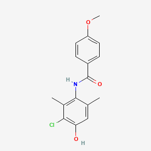 molecular formula C16H16ClNO3 B3507189 N-(3-chloro-4-hydroxy-2,6-dimethylphenyl)-4-methoxybenzamide 