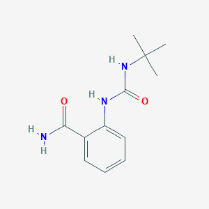 molecular formula C12H17N3O2 B3507197 2-{[(tert-butylamino)carbonyl]amino}benzamide 