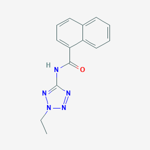 molecular formula C14H13N5O B350725 N-(2-ethyltetrazol-5-yl)naphthalene-1-carboxamide CAS No. 842954-87-4