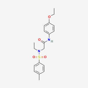 molecular formula C19H24N2O4S B3507393 N~1~-(4-ethoxyphenyl)-N~2~-ethyl-N~2~-[(4-methylphenyl)sulfonyl]glycinamide 