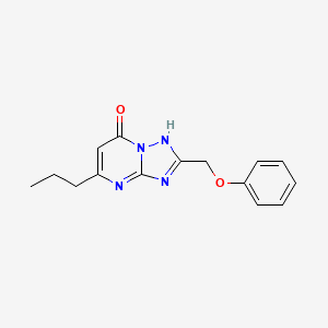 molecular formula C15H16N4O2 B3507424 2-(phenoxymethyl)-5-propyl[1,2,4]triazolo[1,5-a]pyrimidin-7(4H)-one 