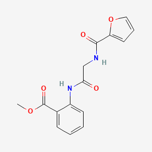 molecular formula C15H14N2O5 B3507433 methyl 2-[(N-2-furoylglycyl)amino]benzoate 